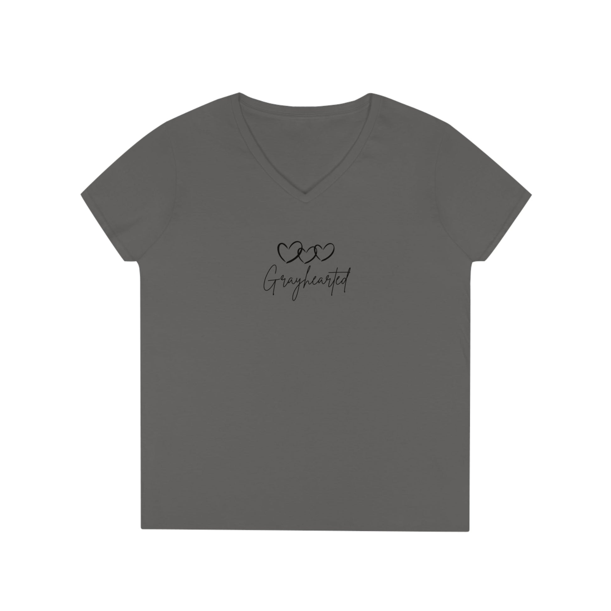 Grayceful 3 hearts Ladies' V-Neck T-Shirt Grayceful LLC