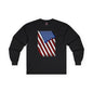 Distressed American Flag Long Sleeve Tee The Devil's Pickle