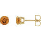 14K Yellow 5 mm Natural Citrine Earrings Ethereal Legacy Boutiques