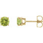 14K Yellow 5 mm Natural Peridot Earrings Ethereal Legacy Boutiques