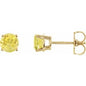 14K Yellow 5 mm Natural Yellow Sapphire Earrings Ethereal Legacy Boutiques