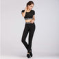 Printed navel short-sleeved quick-drying dance dress FitiqueFit
