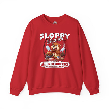 Sloppy Beaver BBQ Crewneck Sweatshirt The Devil's Pickle