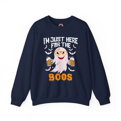 I'm Just Here For The Boos Crewneck Sweatshirt The Devil's Pickle