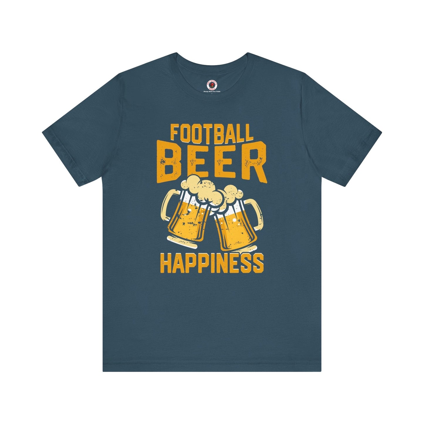 Football Beer and Happiness T-Shirt The Devil's Pickle