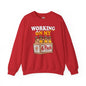 Working On My 6 Pack Crewneck Sweatshirt The Devil's Pickle