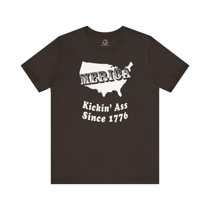 MERICA Kickin' Ass Since 1776 T-Shirt The Devil's Pickle