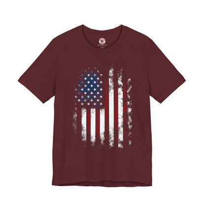 Distressed American Flag T-Shirt The Devil's Pickle
