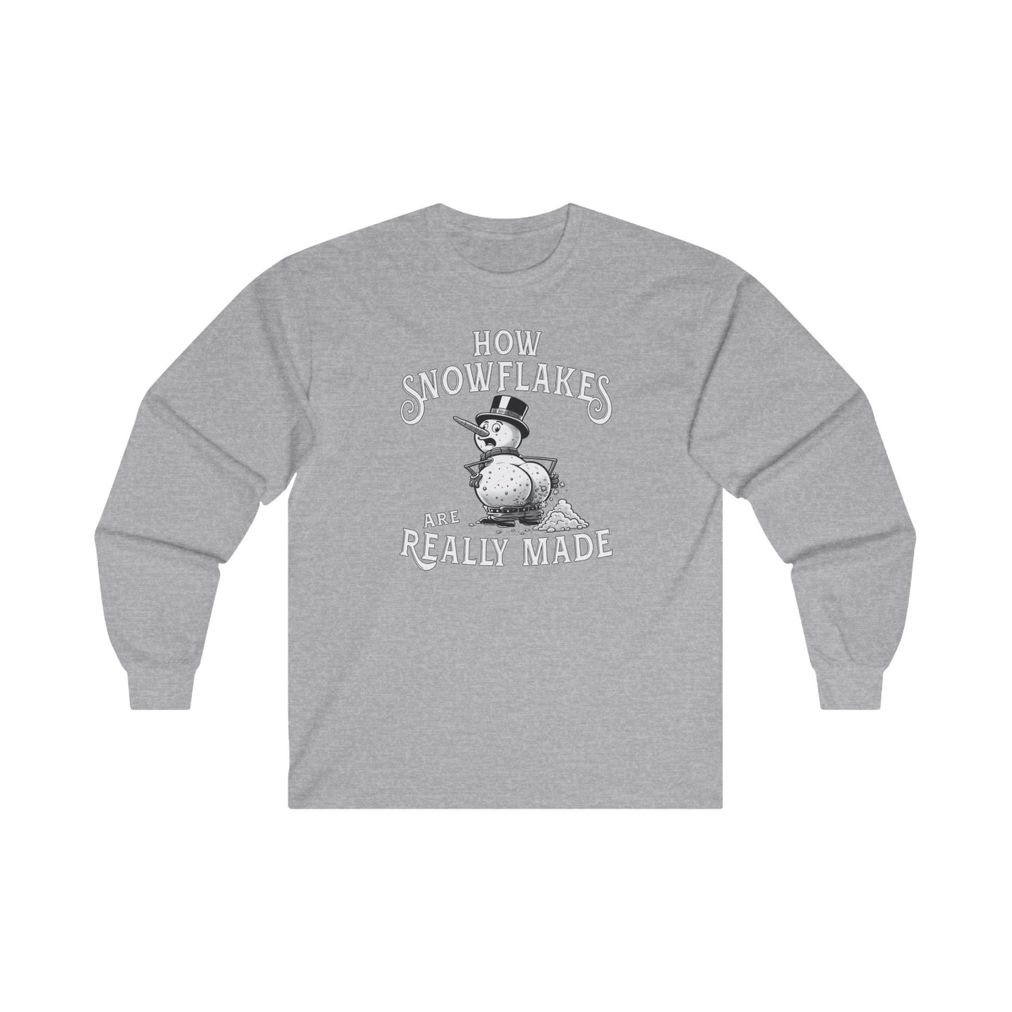 How Snowflakes Are Really Made Long Sleeve Tee The Devil's Pickle
