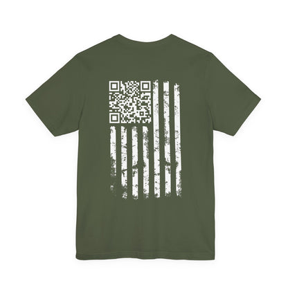 American Flag QR Code T-Shirt The Devil's Pickle