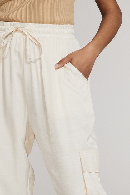 Textured satin cargo pants See size chart under “more details” The Fashion Celestial