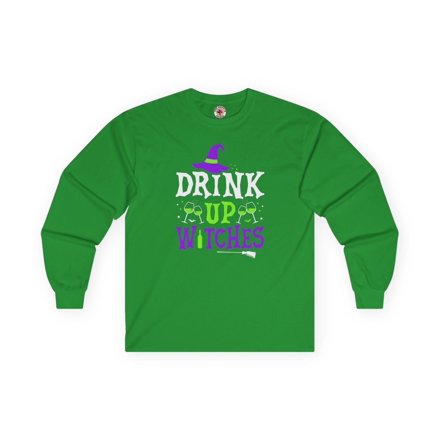 Drink Up Witches Long Sleeve Tee The Devil's Pickle