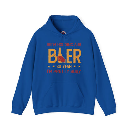 I'm Holding A Beer Hooded Sweatshirt The Devil's Pickle
