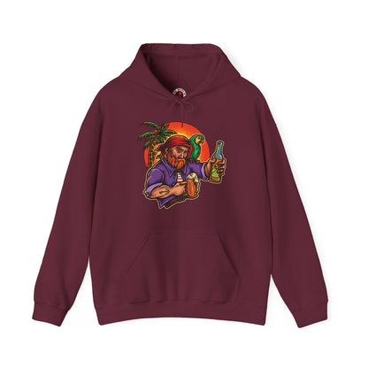 Sunset Pirate Beer Hooded Sweatshirt The Devil's Pickle