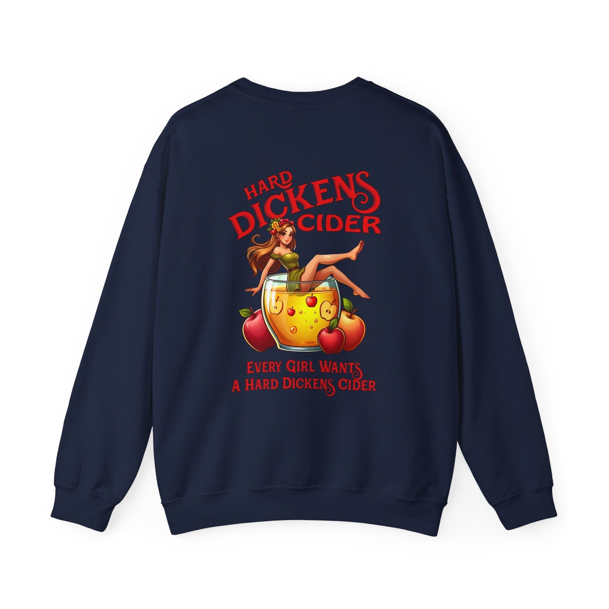 Hard Dickens Cider Front/Back Crewneck Sweatshirt The Devil's Pickle