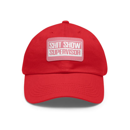 Shit Show Supervisor Hat with Leather Patch The Devil's Pickle