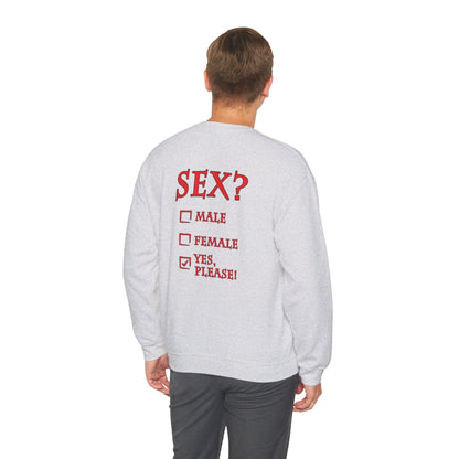Sex? Yes, Please Crewneck Sweatshirt The Devil's Pickle