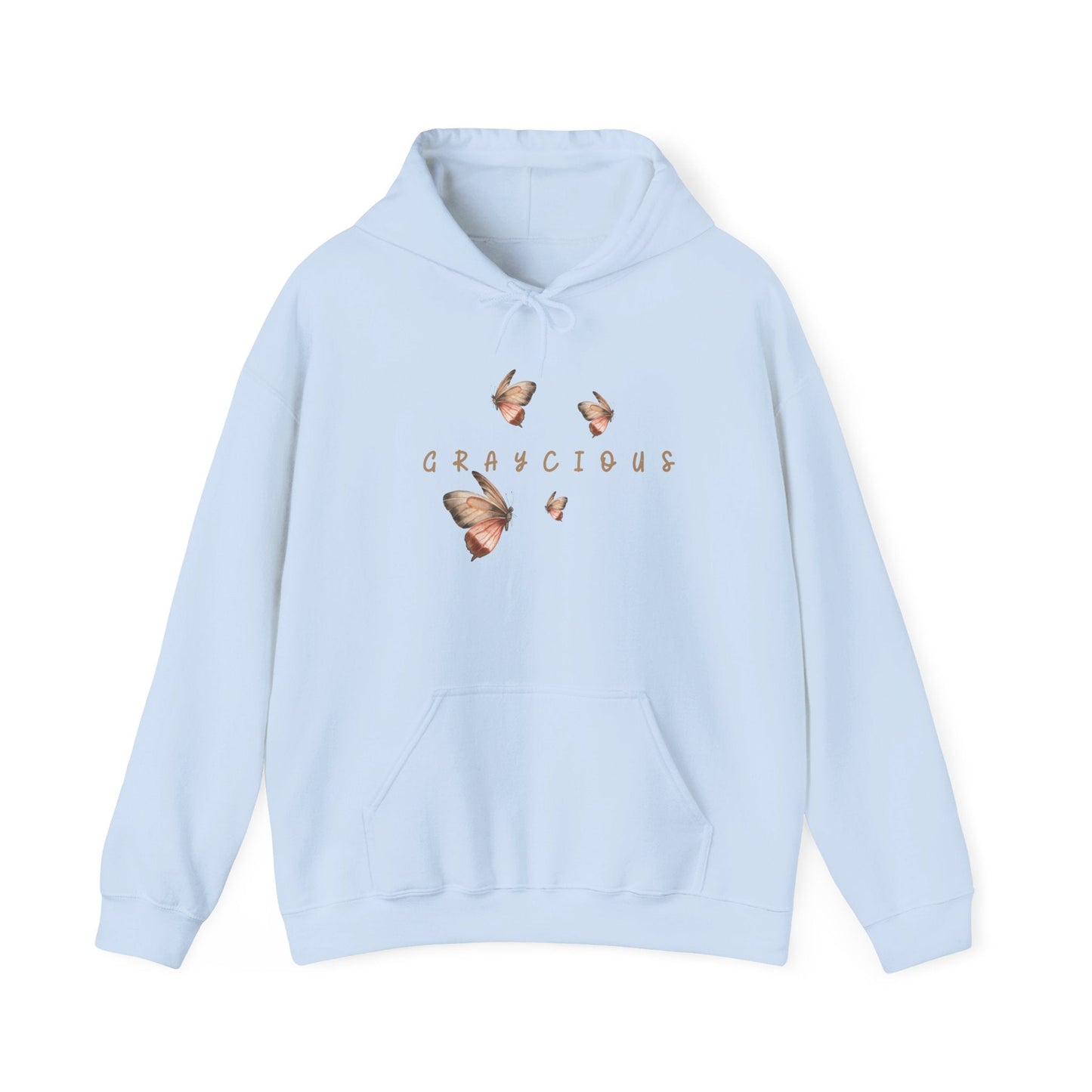 Butterfly Graphic Unisex Hoodie, Cozy Sweatshirt for Nature Lovers, Perfect Gift for Her, Birthday, Casual Wear, Spring Fashion Grayceful LLC