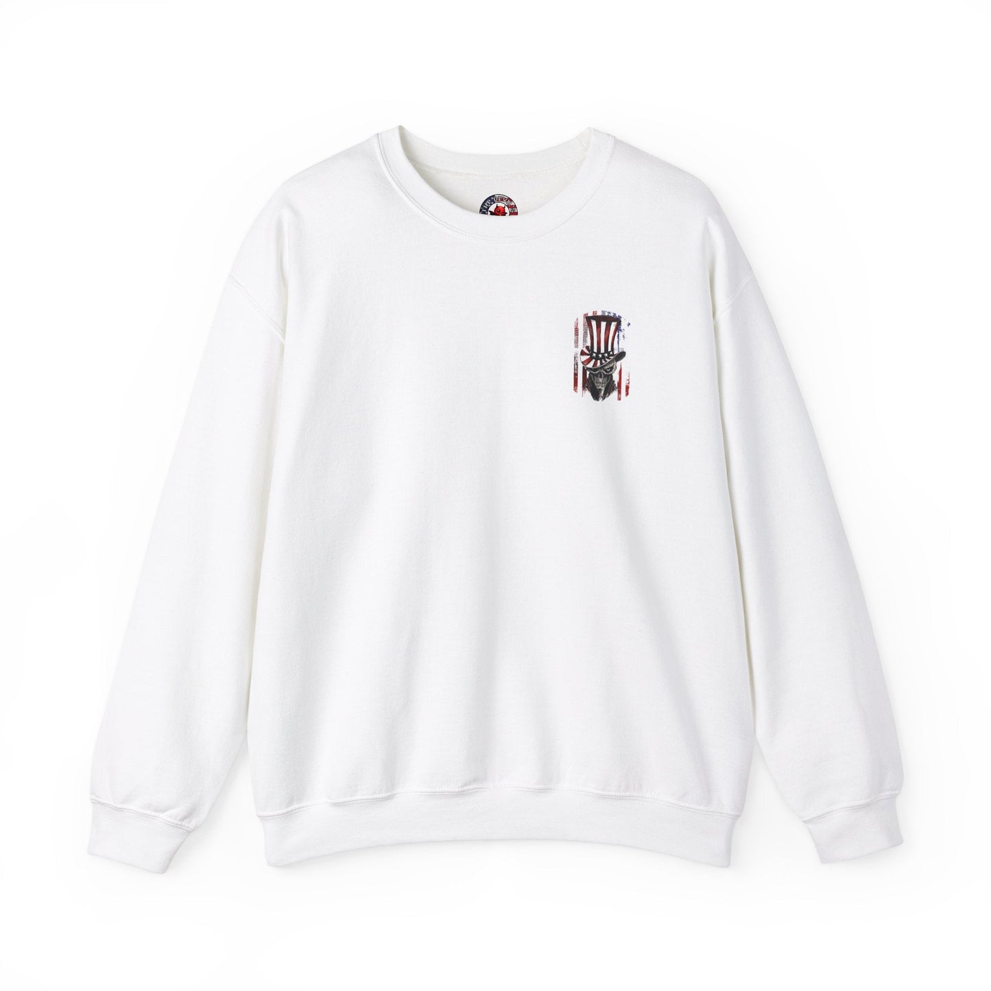 Patriotic Skull Crewneck Sweatshirt The Devil's Pickle