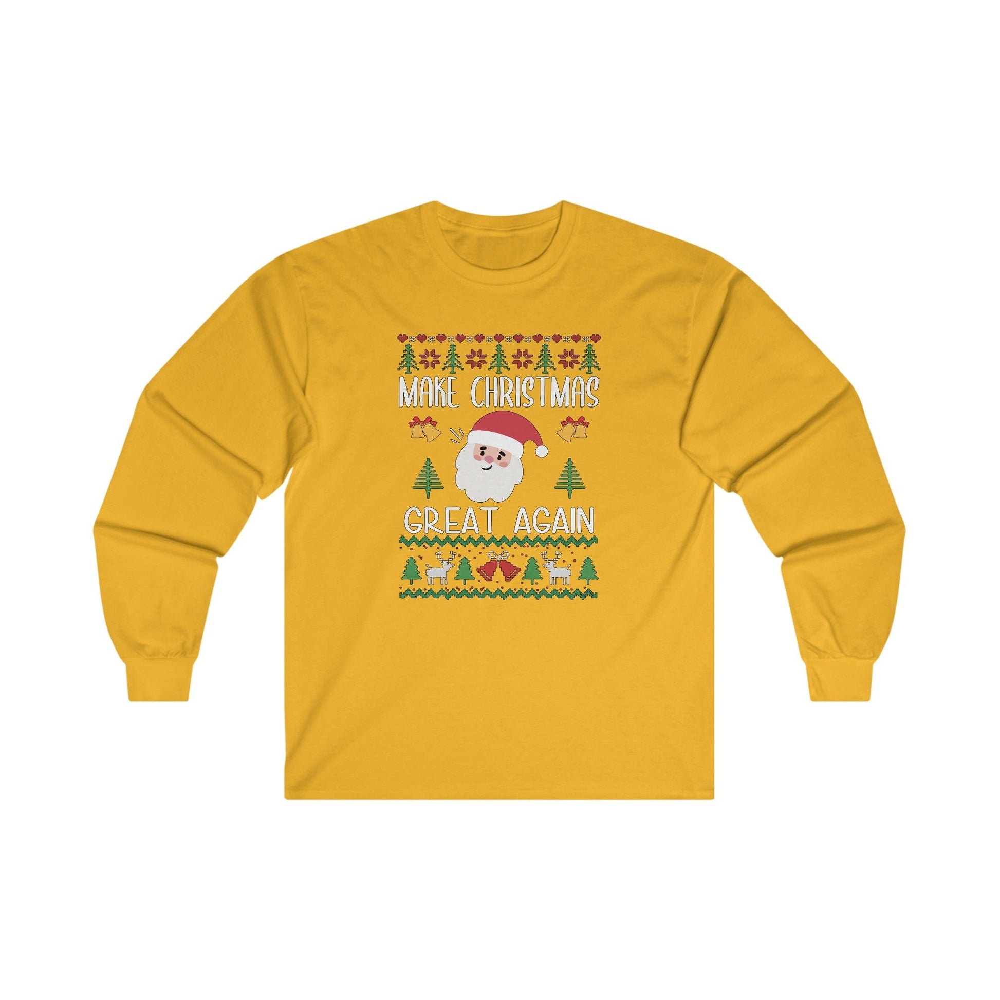 Make Christmas Great Again Long Sleeve Tee The Devil's Pickle