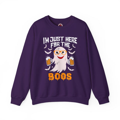 I'm Just Here For The Boos Crewneck Sweatshirt The Devil's Pickle