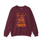 Thankful For My Little Turkeys Crewneck Sweatshirt The Devil's Pickle