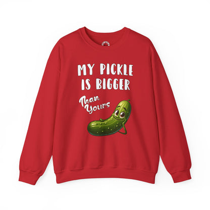 My Pickle Is Bigger Than Yours Crewneck Sweatshirt The Devil's Pickle