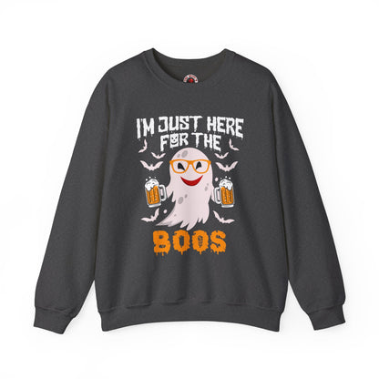 I'm Just Here For The Boos Crewneck Sweatshirt The Devil's Pickle