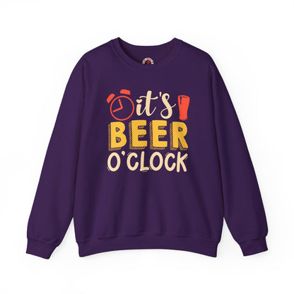 It's Beer O'clock Crewneck Sweatshirt The Devil's Pickle