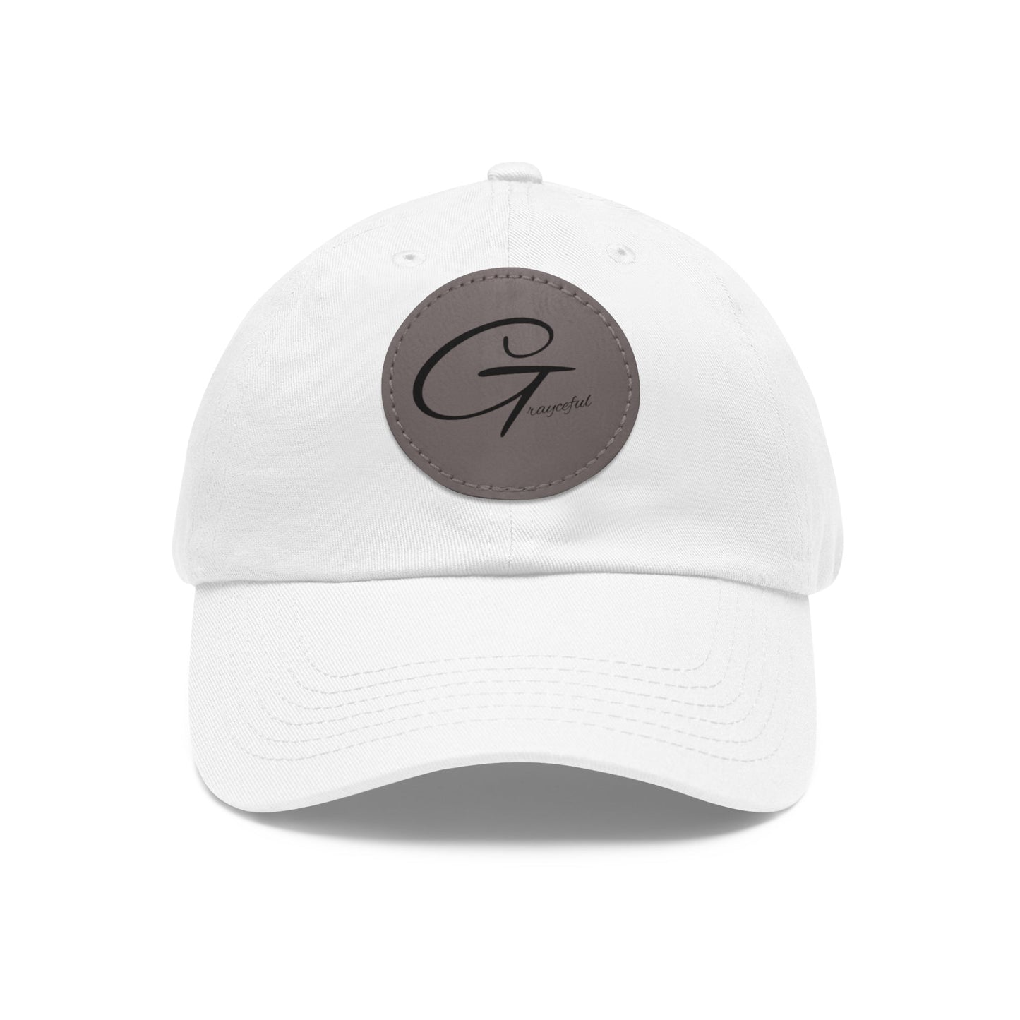 Hat with Leather Patch (Round) Grayceful LLC