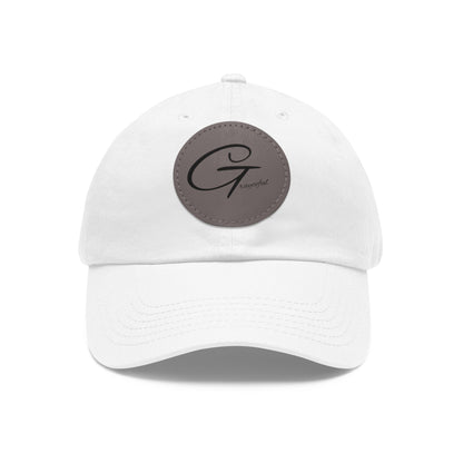 Hat with Leather Patch (Round) Grayceful LLC
