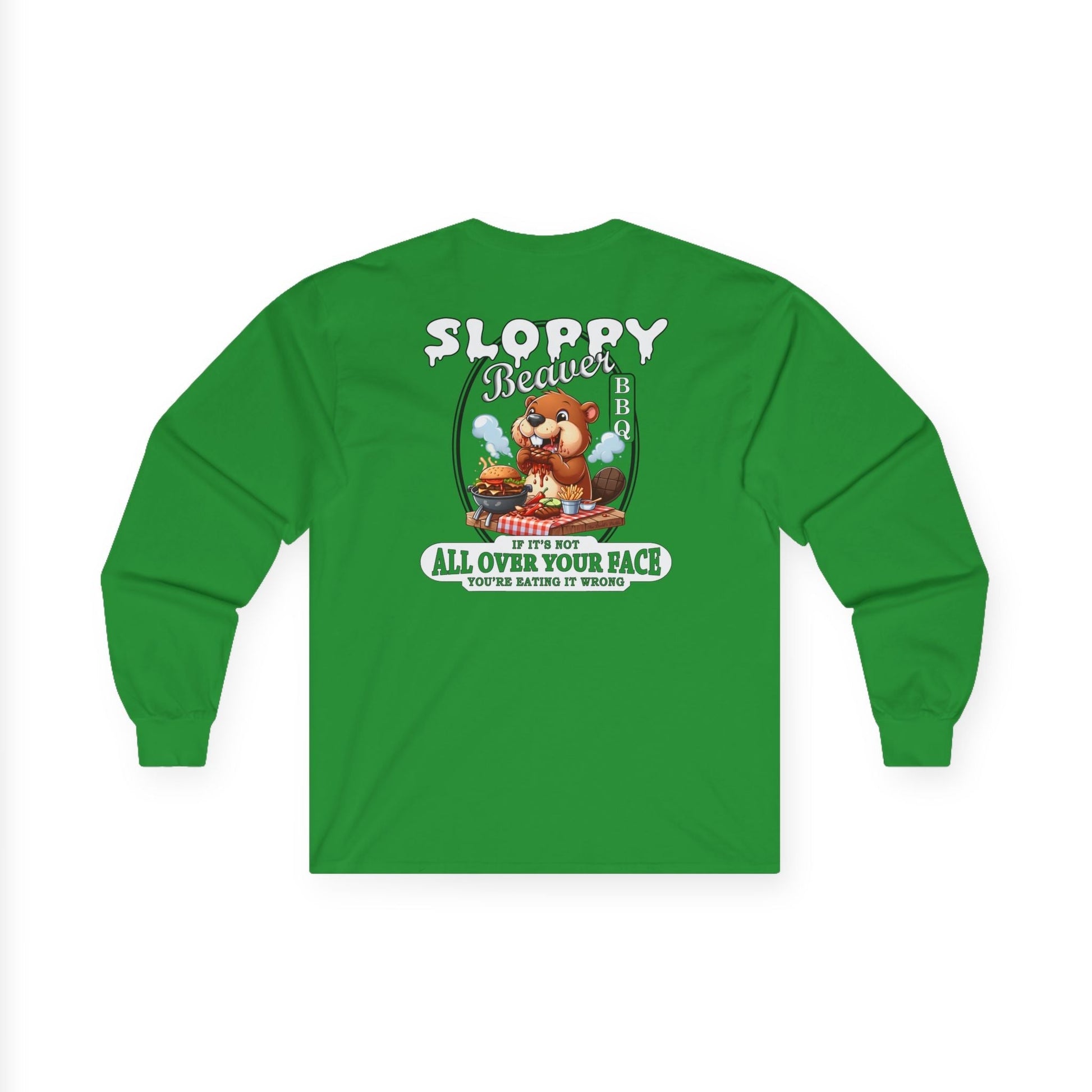 Sloppy Beaver BBQ Back Long Sleeve Tee The Devil's Pickle
