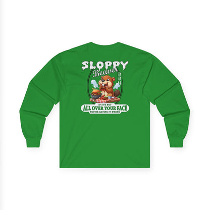 Sloppy Beaver BBQ Back Long Sleeve Tee The Devil's Pickle