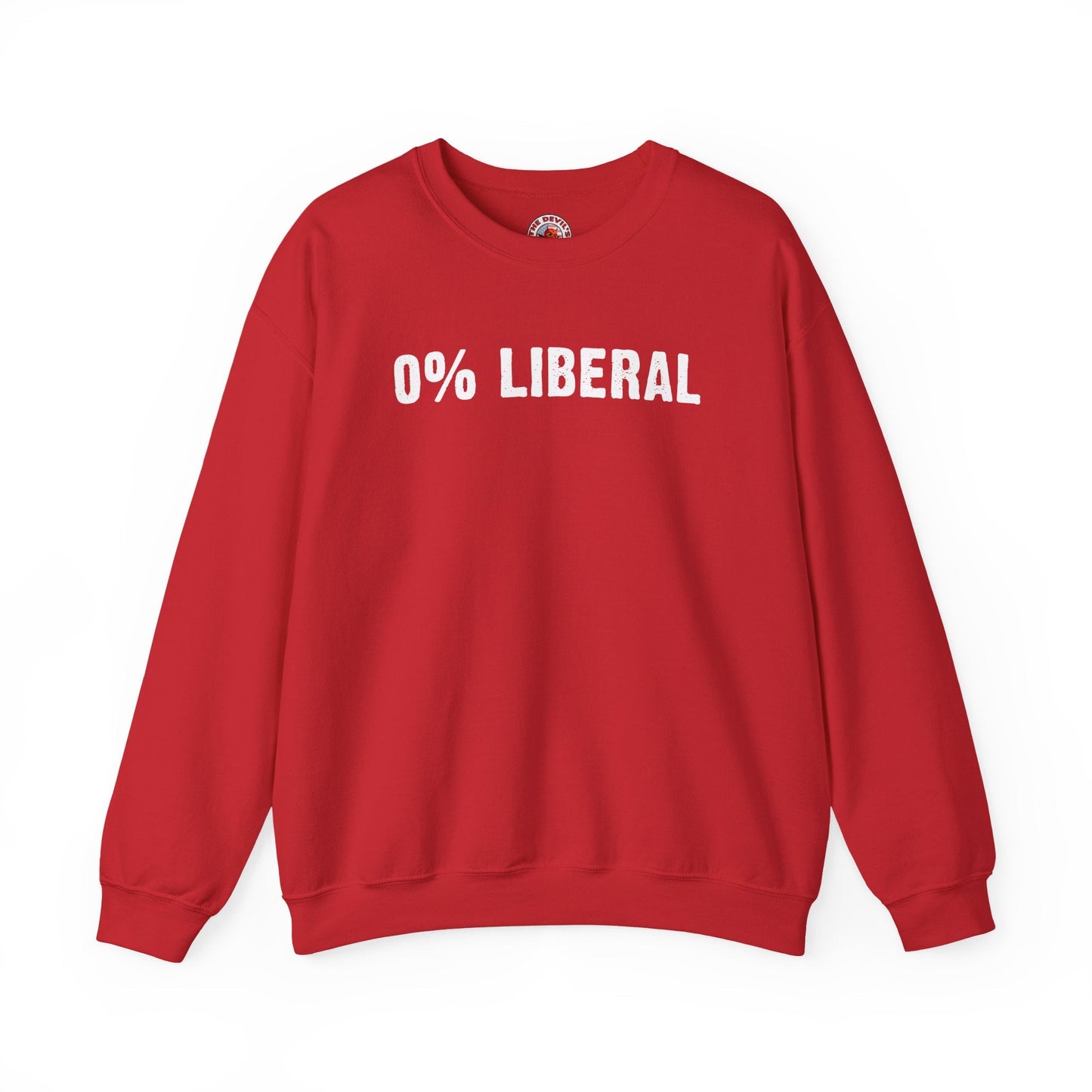 0% Liberal Crewneck Sweatshirt The Devil's Pickle