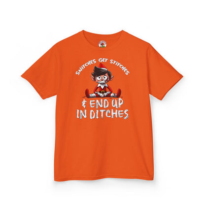 Snitches Get Stitches Kids T-Shirt