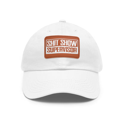 Shit Show Supervisor Hat with Leather Patch The Devil's Pickle