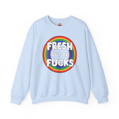 Fresh Out Of Fucks Crewneck Sweatshirt The Devil's Pickle
