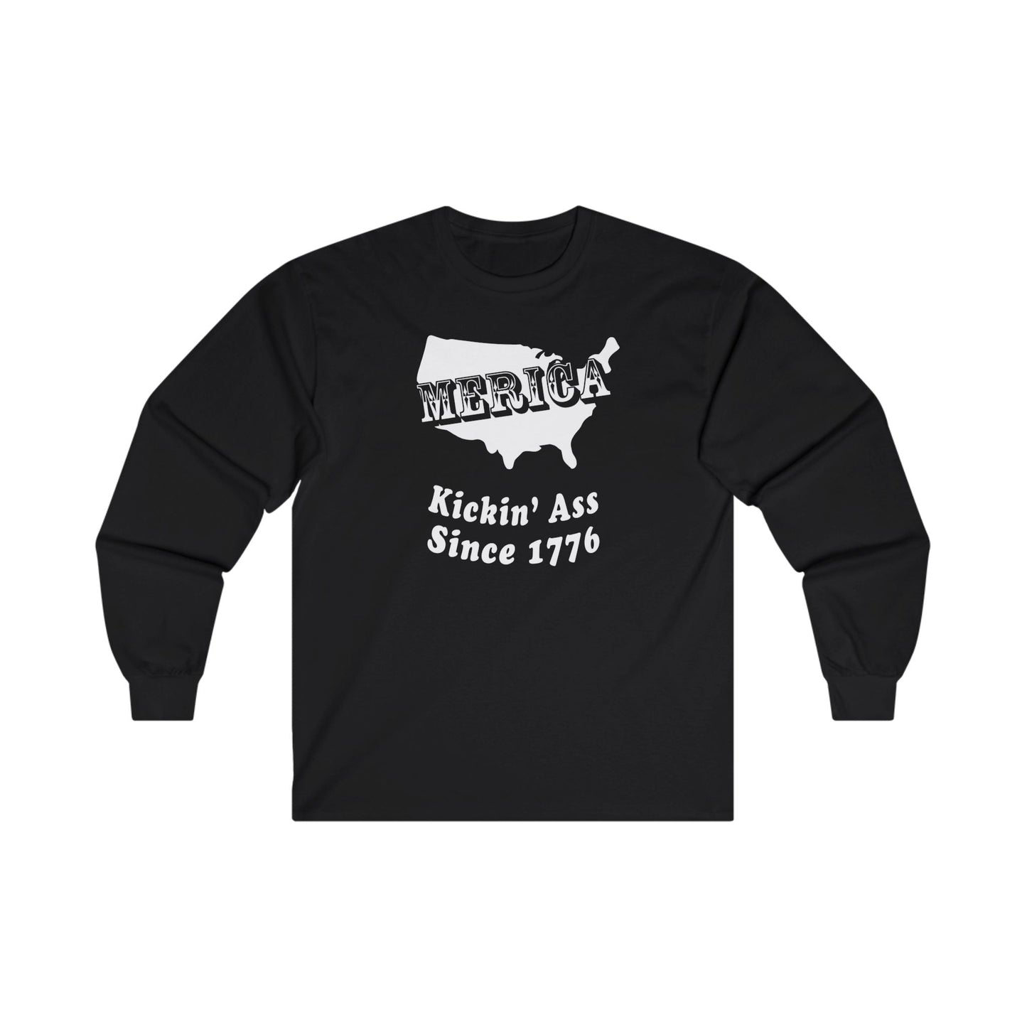 MERICA Kickin' Ass Since 1776 Long Sleeve Tee The Devil's Pickle