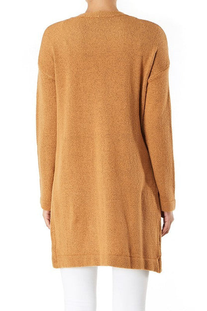 Cozy Elastic Loose Fit  Sweater Cardigan w/Pockets Shop Style & More | Fresh Looks, Everyday Deals & Free Shipping