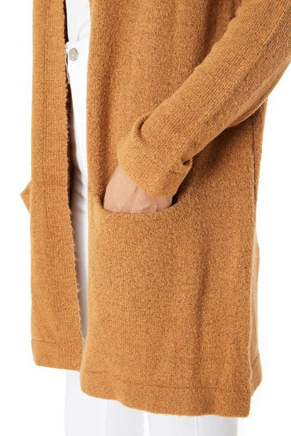 Cozy Elastic Loose Fit  Sweater Cardigan w/Pockets Shop Style & More | Fresh Looks, Everyday Deals & Free Shipping