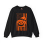 Pumpkin American Flag Crewneck Sweatshirt The Devil's Pickle