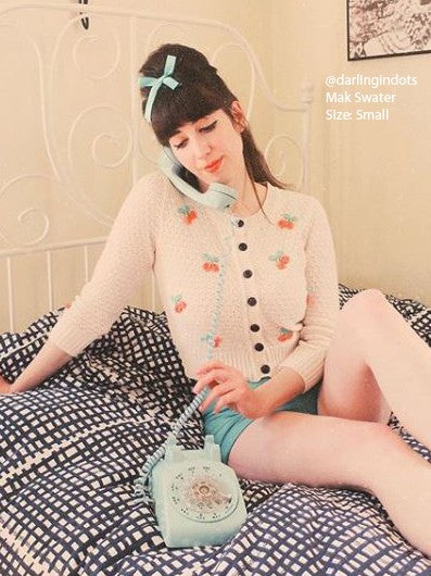 Cherry Crochet Pom Pom Cropped Cardigan Sweater Shop Style & More | Fresh Looks, Everyday Deals & Free Shipping