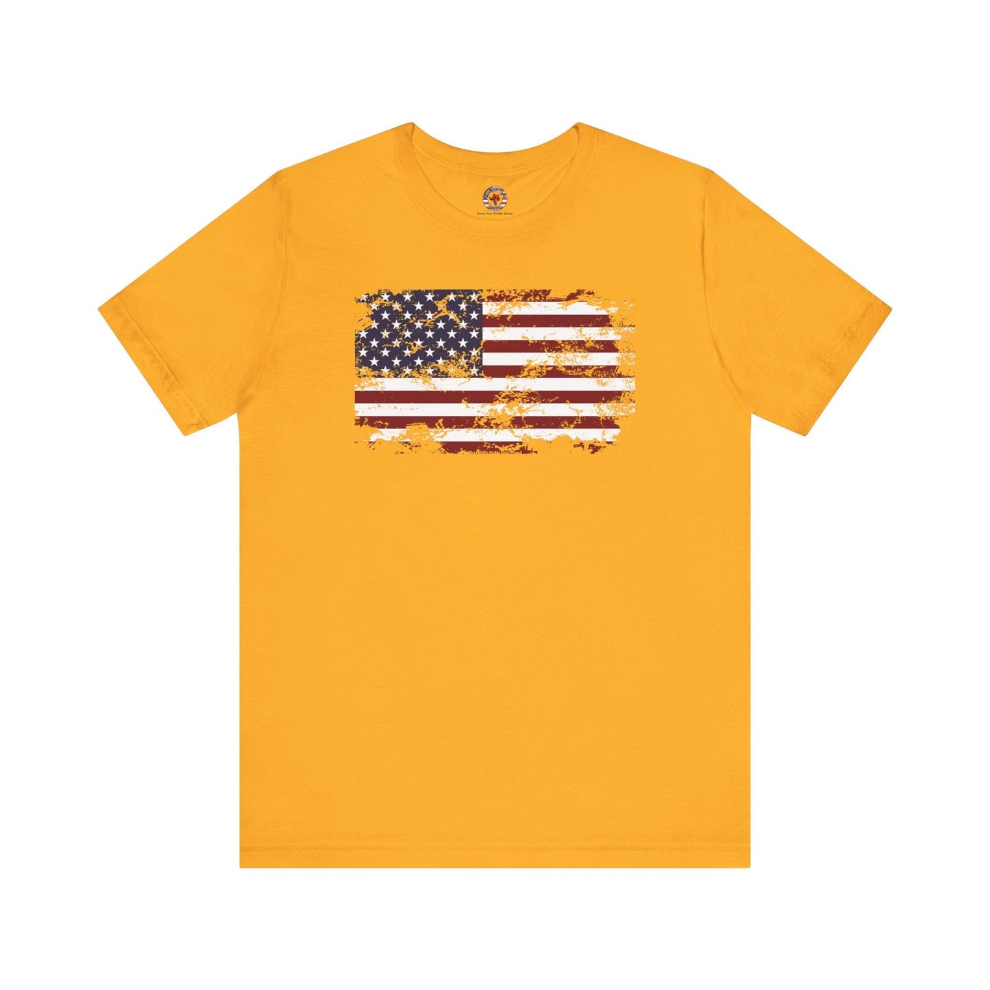Vintage Style American Flag T-Shirt The Devil's Pickle