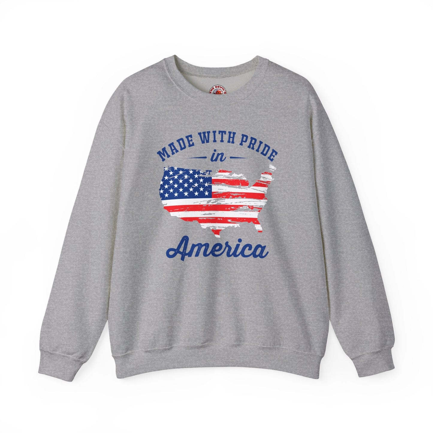 Made With Pride In America Crewneck Sweatshirt The Devil's Pickle