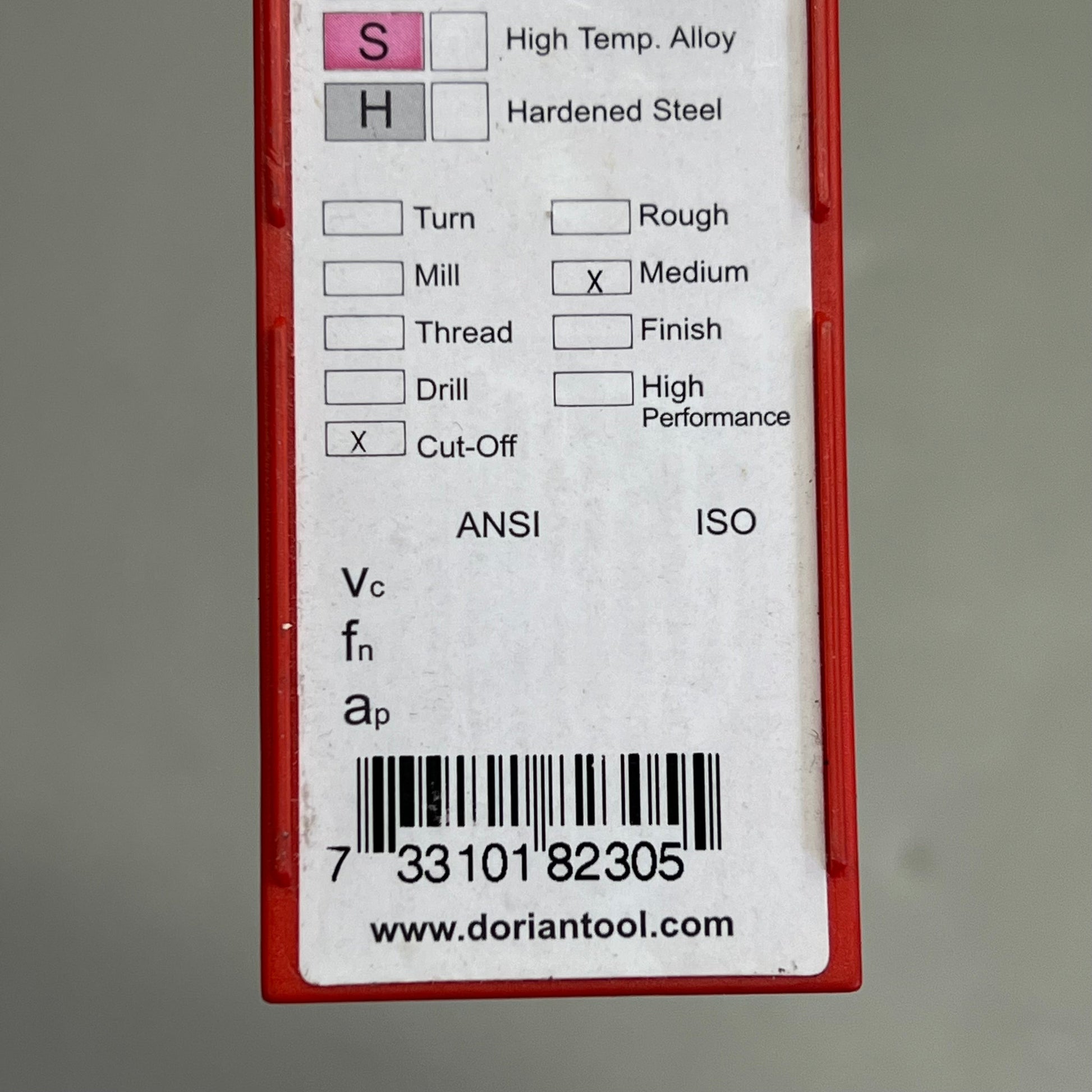 DORIAN TOOL Carbide Cutting Inserts Steel/Stainless Steel 2.4mm W SGTN-2.4-DP25 PayWut