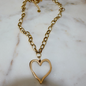 Open Heart Necklace - Heart Pendant Necklace - Stainless Steel - Gold & Silver Deep South Originals