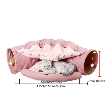 Pet Cats Tunnel Toy Interactive Play Toy ViralGalleria.com