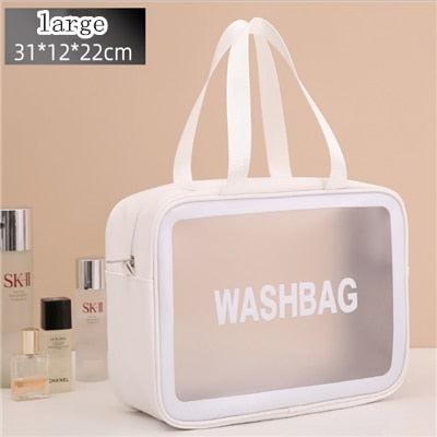 Portable Transparent Waterproof Travel Wash & Makeup Bag ViralGalleria.com