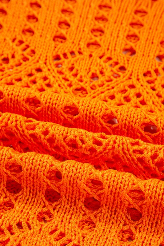 Solid Open Crochet Scallop Edge Sweater Shop Style & More | Fresh Looks, Everyday Deals & Free Shipping