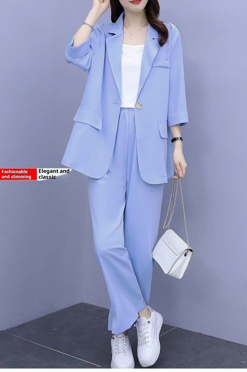 Long Sleeve Suit Jacket & Pants Two-Piece Set – 3 Colors, M–6XL FitiqueFit